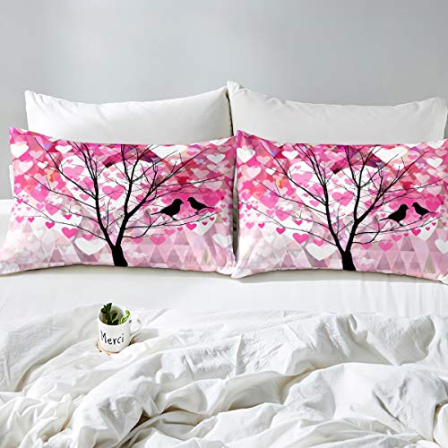 Housse de couette rose géométrique pour rafraîchir une chambre d'ado - 4