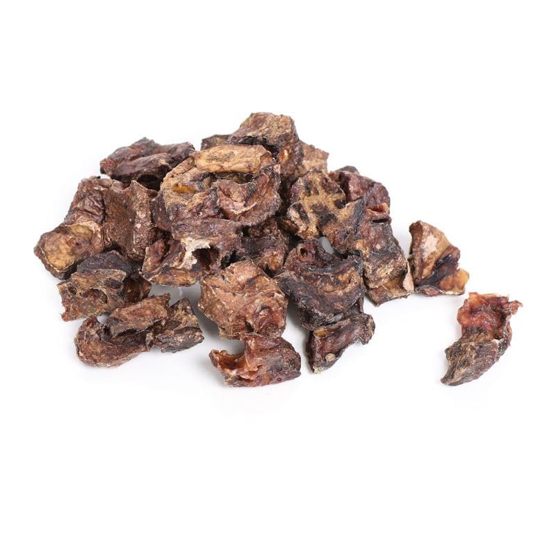 Rinderlunge Trainingshappen für Hunde 5 kg - getrockneter Naturkauartikel - fettarmes Einzelfuttermittel ohne Zusatzstoffe - kleine Hundesnacks für Training und Belohnung