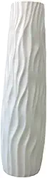 Vaso alto de chão, decoração para casa, vaso de flores grande, decorativo para quarto, escritório, interior, Branco