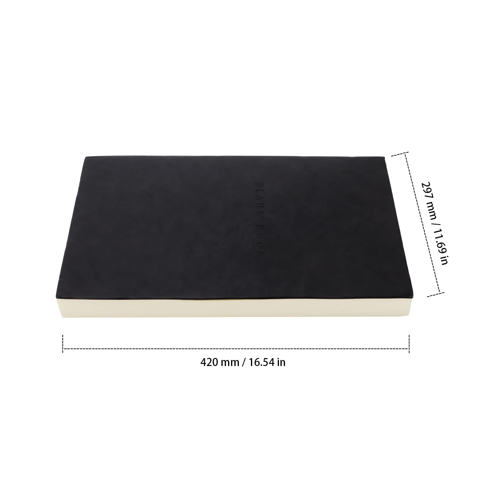SYUTBOU Taccuino A3, Carta Nera, 380 Fogli (760 Pagine), 75 g/m², Copertina Morbida in PU, Quaderno da Disegno per Arte e Design, 1 Pezzo
