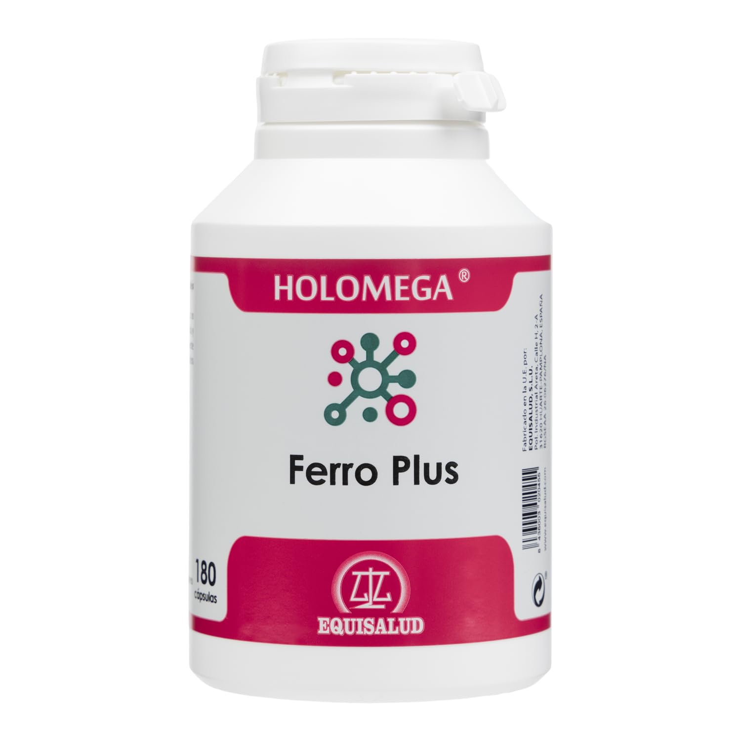 Holomega Ferro Plus Equisalud, 180 cápsulas