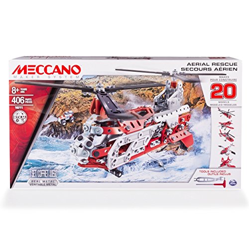 Meccano Hélicoptère 20 Modèles 6028598 Jeu de Construction