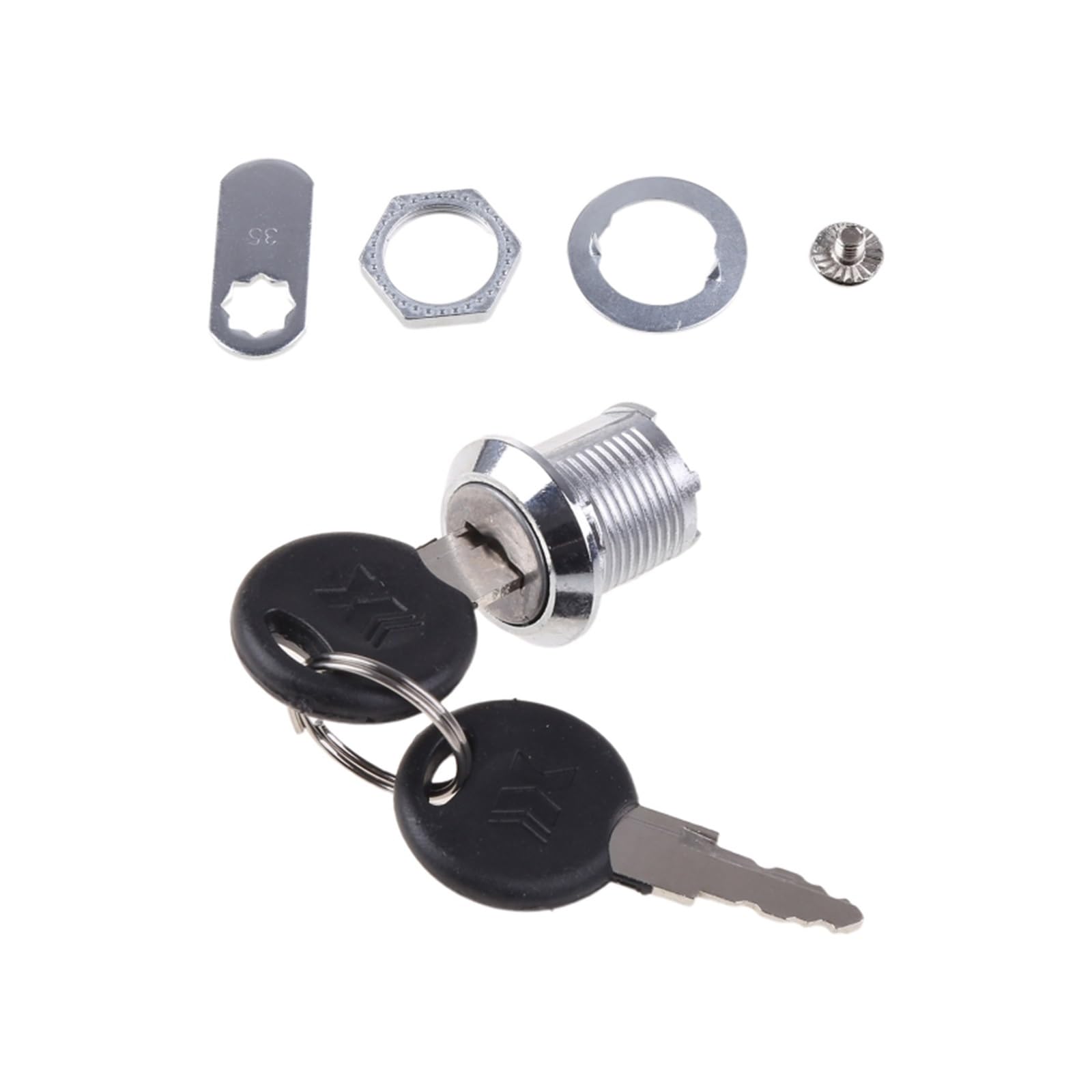 Kjbdqqh 16Mm Cam Lock Zinc Alloy 10Mm/16Mm/20Mm/25Mm Sturdy Cam Lock Filing Cabinet Post Mailbox Drawer Cupboard Locker With 2 Keys For Cupboard(16Mm)