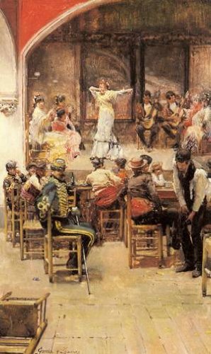 Peinture à l'huile de Jose Garcia y Ramos pour sublimer la décoration murale d'un grand salon