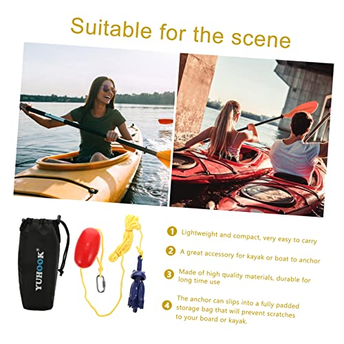 Garneck 1 Conjunto Âncora de caiaque âncora dobrável de alumínio caiaques infláveis caiaque oceânico