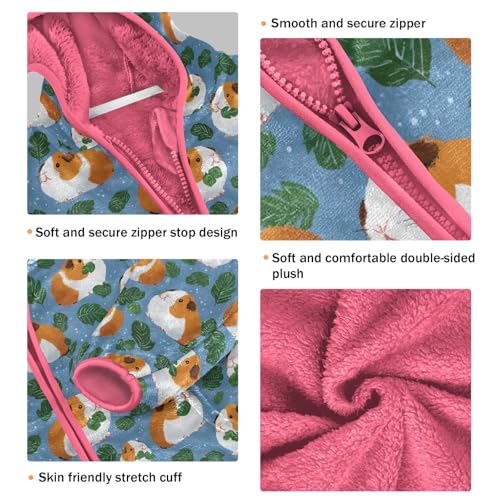 Toddler Fleece Jacket Baby Girls Hooded Zipper Long Sleeve Thick Warm Outerwear 3-10 Years3