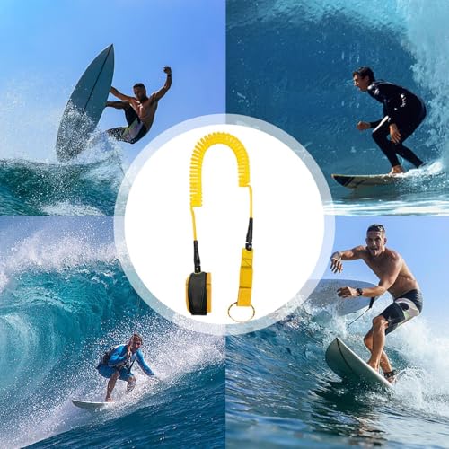 Trela ​​de tornozelo para prancha de remo, alça de tornozelo para prancha de remo | Trela ​​elástica