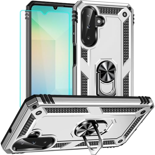 Coque Samsung Galaxy A26 antichoc de qualité militaire avec anneau robuste et écran protégé