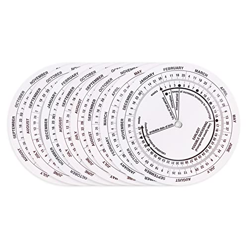 Image of Yinuoday Pregnancy Wheel, 8Pcs Pregnant Due Date Calculator for Doctors Midwives Nurses Pregnant Patients and Health Workers