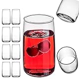 ☀️ Le verre n'a pas de bords tranchants, il est tout à fait sûr à utiliser. Le verre profilé tient bien dans la main, ce qui vous permet de profiter de vos boissons préférées froides et fraîches. Le fond renforcé assure la stabilité et empêche la casse au sol.