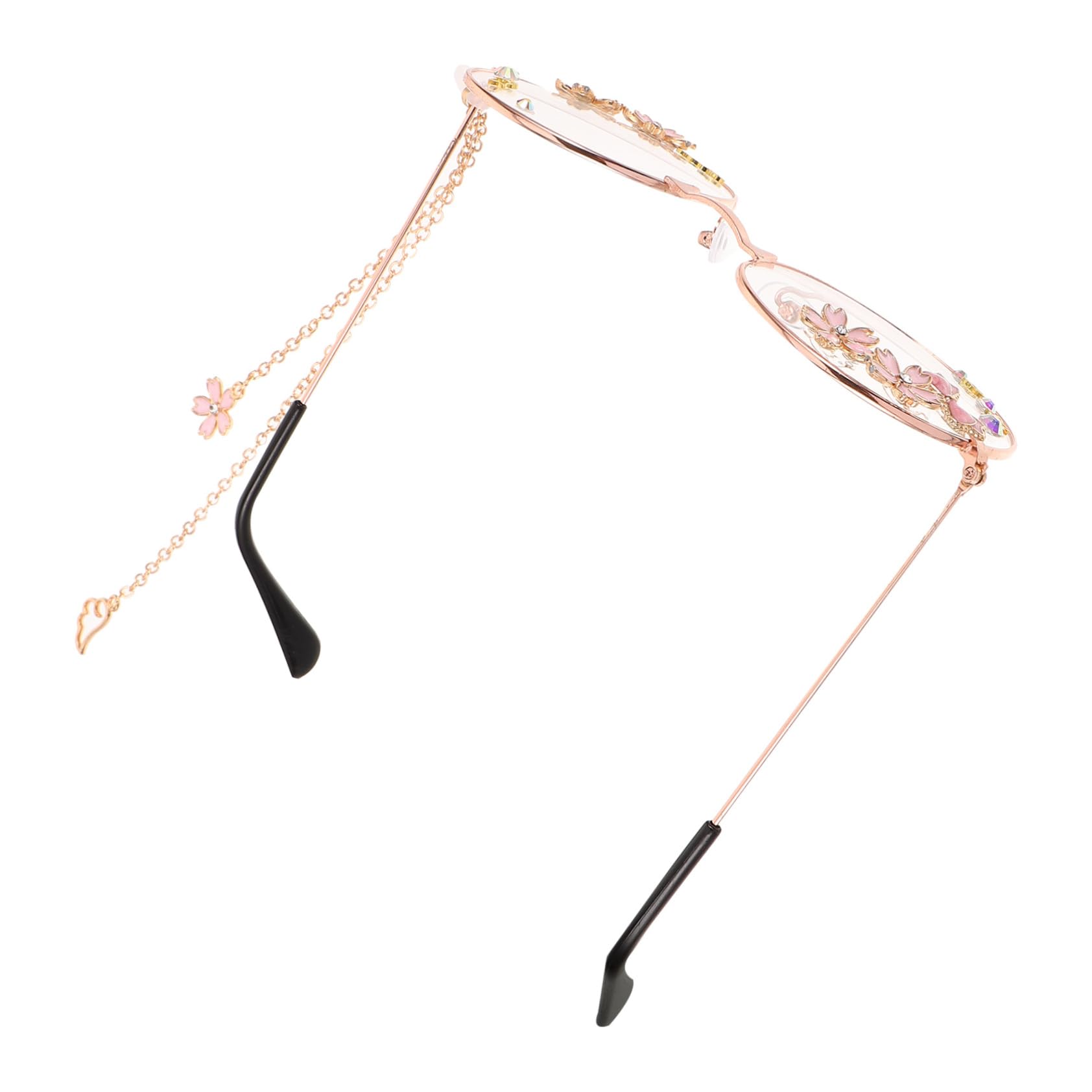 VALICLUD 5st Runde Brille Mit Gotischer Schleife Cosplay-brille Für Damen Cosplay-brille Für Frauen Brillen Für Frauen Party-sonnenbrille Lustige Brille Für Damen Kawaii-brille Metall