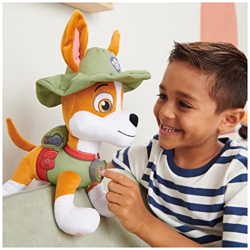 Paw Patrol Talking Tracker 12-Inch Tall Interactive Plush Toy With Music, Sounds And Bilingual Phrases Stuffed Animals, Kids Toys For Ages 3 And Up #TOP2
