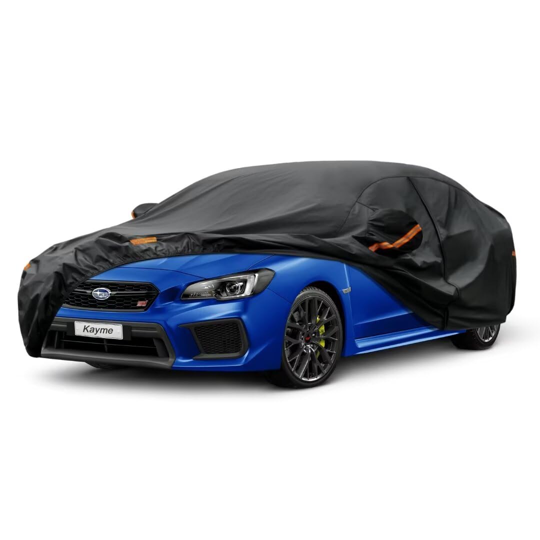 Kayme Sedan Car Cover Waterproof All Weather for Subaru WRX 2012-2025
