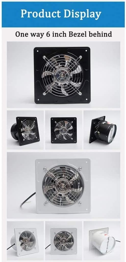 Exhaust Fan Exhauster Wall Mounted Low Noise Air Vent Home Bathroom Kitchen Ventilation Extractor 40W