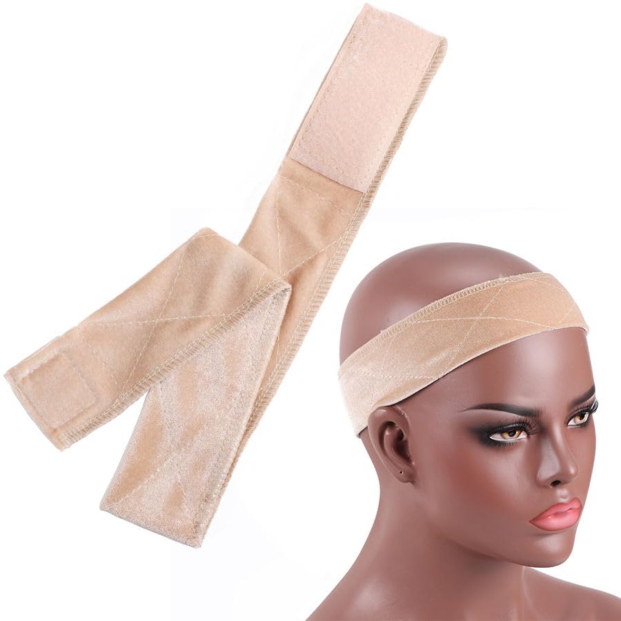 ritzkart 10-Inch Adjustable Velvet Lace Wig Grip Band for Non-Slip Security, Ensuring Your Lace Front Wigs Stay Perfectly in Place All Day Long (Skin)-picture-11