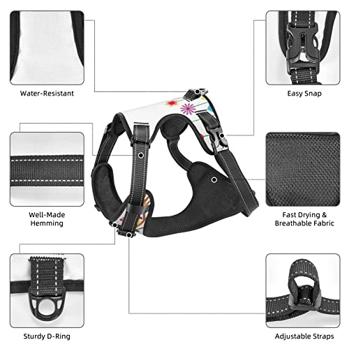 Harnais anti-traction pour animal qui tire en laisse avec motif hiboux