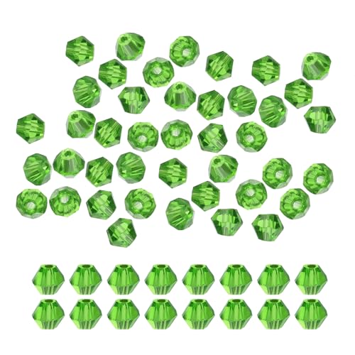 PATIKIL 100pz Perline a Foglia in Vetro Ceco, Perline a Forma di Foglia