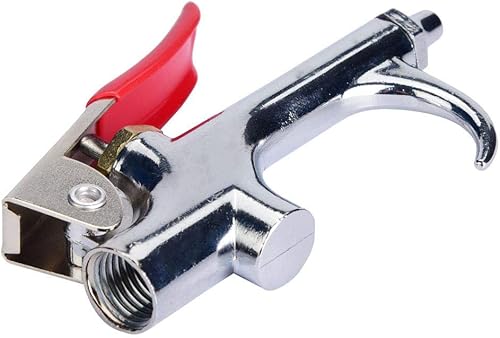 KIMISS Pistola de soplado de aire, mini compresor de aire de 0.472 in Kit de soplado de acero de aleación de pistola neumática compresor plumero
