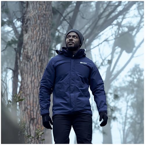 Berghaus Men's Maitland GORE-TEX IA Waterproof Jacket with 3-in-1 Compatibility, Mens Raincoat, Men's Hiking & Outdoor Recreation Clothing, Blue, XXL - Image 2