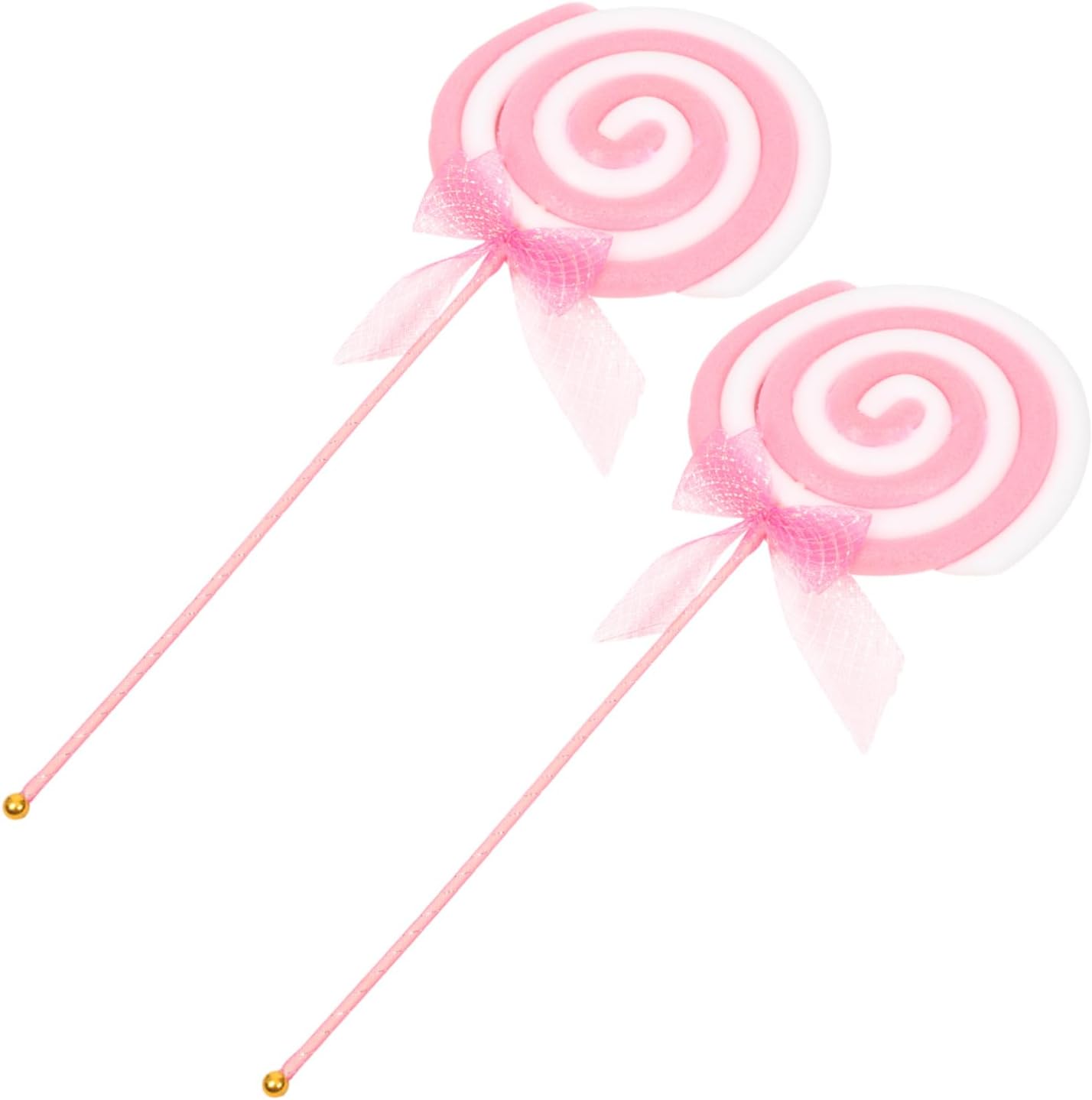 CHILDWEET 2pcs Simulation Lollipop Props Realistic Fake Food Adornments for Party Festival Candy Decoration for Photo Props and Themed Events