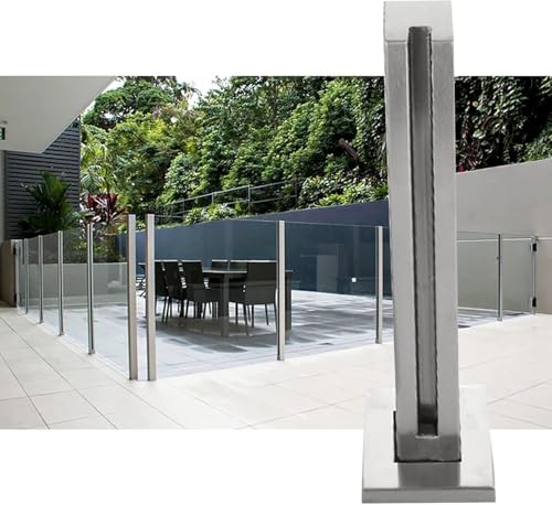 Poteau de garde-corps en verre haut de gamme en acier inoxydable pour terrasse