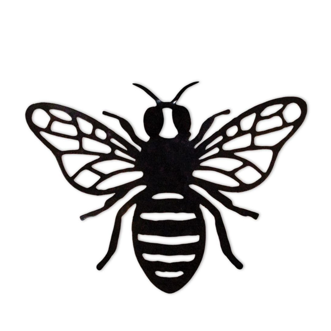 SelectTraders Solar Wall Art Bee Light, Warm White LED Outdoor Lighting, Easy Installation for Patios, Fences & Garden Walls