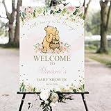 Personalized The Pooh Welcome Sign, Welcome To Baby Shower Sign, Bear Pooh Baby Shower, Winnie Pooh Gender Reveal, Pooh Birthday Decorations -10 -  SZ-HaNoi