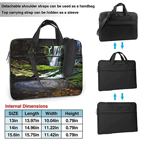 Bolso para laptop con diseño waterfall unisex miniatura 4
