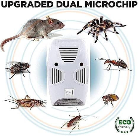 Image of Shyam Innovations Ultrasonic Rat & Rodent Pest Repeller with Covered Areas (Small)