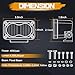Niking Auto Yellow LED Pods Light 2Pcs 3 Inch 40W Yellow Fog Lights Motorcycle Driving Light Amber Flood Small Pods Off Road LED Chase Ditch Lights for Trucks Motorcycle UTV SUV ATV Surron