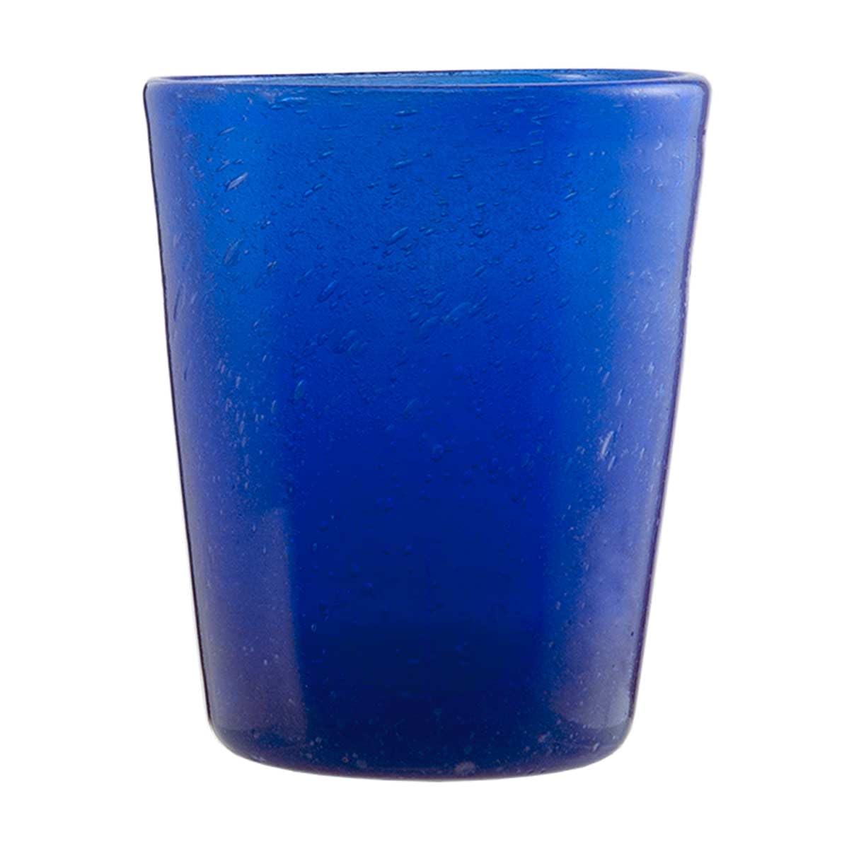 Memento Set 6 bicchieri acqua in pasta di vetro 300cc (Blu)