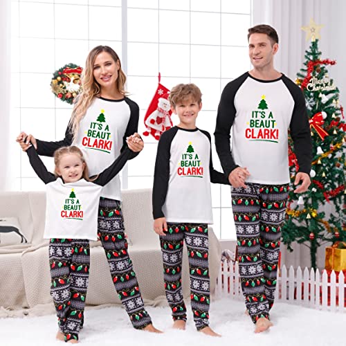 Christmas Pajamas for Family, You Serious Clark Family Christmas Pjs Matching Sets Buffalo Plaid Xmas Sleepwear2