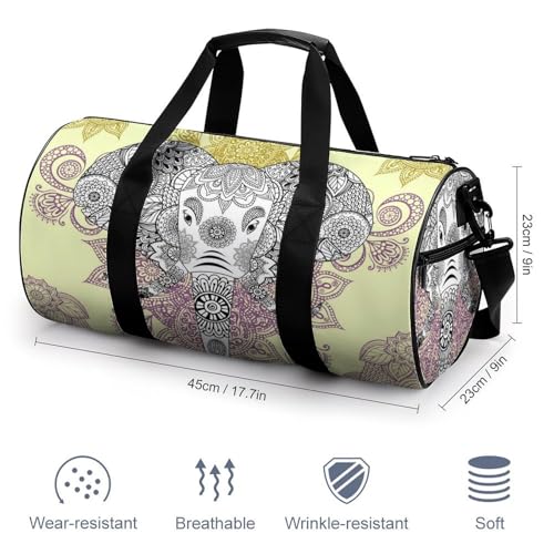 Duffel bag Fleur D'éléphant compact 45x23x23cm durable et multifonction