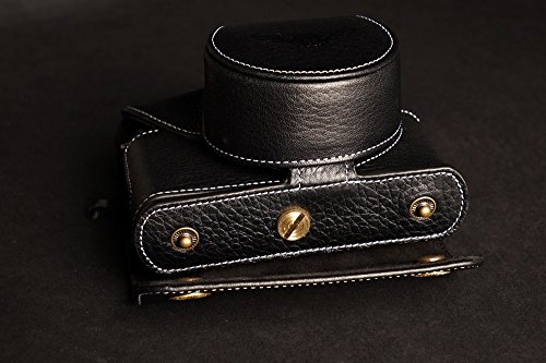 Handmade Genuine Real Leather Full Camera Case Bag Cover For Leica D-Lux Typ 109 D-Lux7 Black Color #TOP2