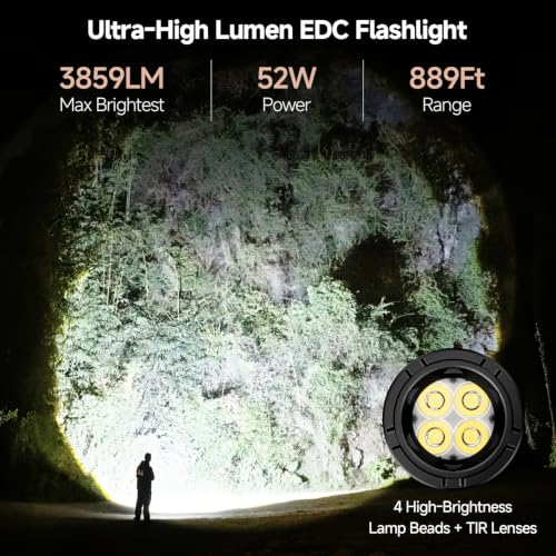 Image of SKYFIRE 3859LM High Lumens LED Tactical EDC Flashlight with Magnetic Base