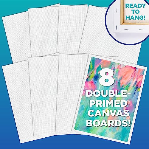 Horizon Group Usa 9X12 Canvas Panel Boards Value Pack Of 12, Primed, Perfect For Painting Projects, Watercolor, Oil & Acrylic Paints, Paint Canvas For Kids, Students, & Professionals #TOP1