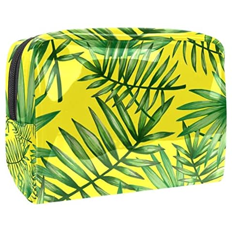 Makeup Bag for Women Small Travel Makeup Bag Makeup Case Pouch Tropical Palmetto Seamless Pattern Cosmetic Bag Toiletry Bag Cover