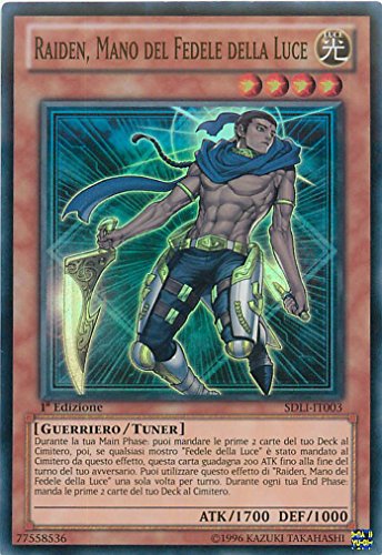 YU-GI-OH! - SDLI-IT003 - Raiden, Mano del Fedele della Luce - Struckture Deck : Reame della Luce - 1st Edition - Super Rara