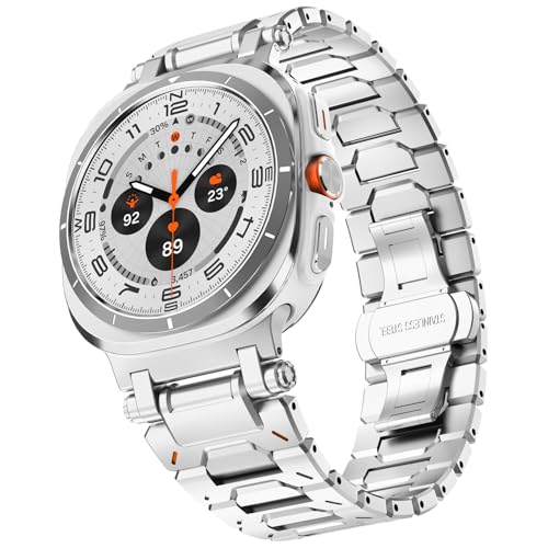 Bracelet métal robuste pour Samsung Galaxy Watch Ultra avec maillons