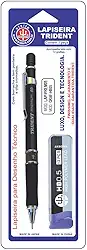 Lapiseira, Trident, LAPPREM05B, Preta/ Grafite/ Preto, 0,5 mm