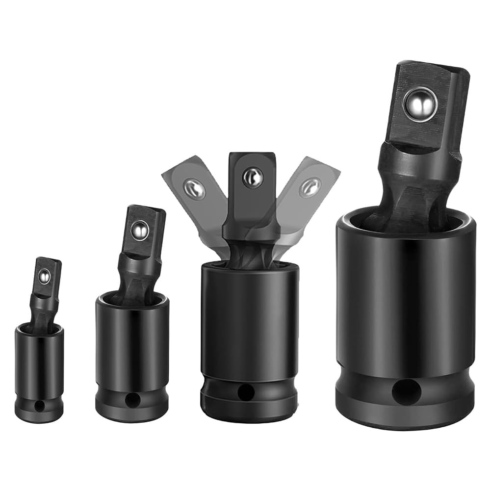 Littimoon Air Cannon Universal Joint Socket, Impact Rotary Socket Set, 4-Piece, 1/4inch, 3/8inch, 1/2inch, 3/4inch Drive Set