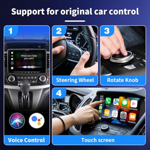 CarPlay Inalámbrico Adaptador Automático Android Auto Caja IA coche 7
