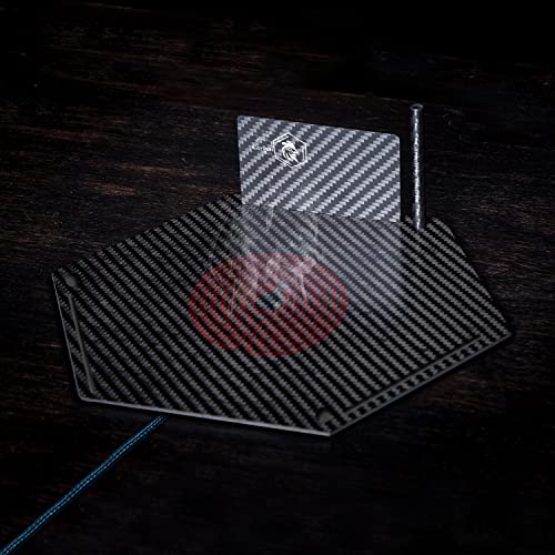 Heated Party Xl Carbon Fiber Cutting Plate + Carbon Card And Short Straw Gift Usa Unisex (3 Cards & Straws Pink Print) #TOP4