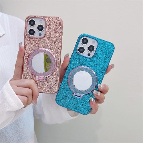 Coque pour iPhone 11 Pro miroir pailleté protection antichoc rouge compatible induction