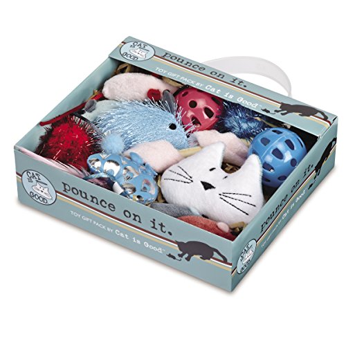 Cat Is Good CI1004 12 12-Piece Pounce Toy Gift Box – Pounce On It Assorted Toys Keep Cats And Kittens Entertained Safely thumb #2