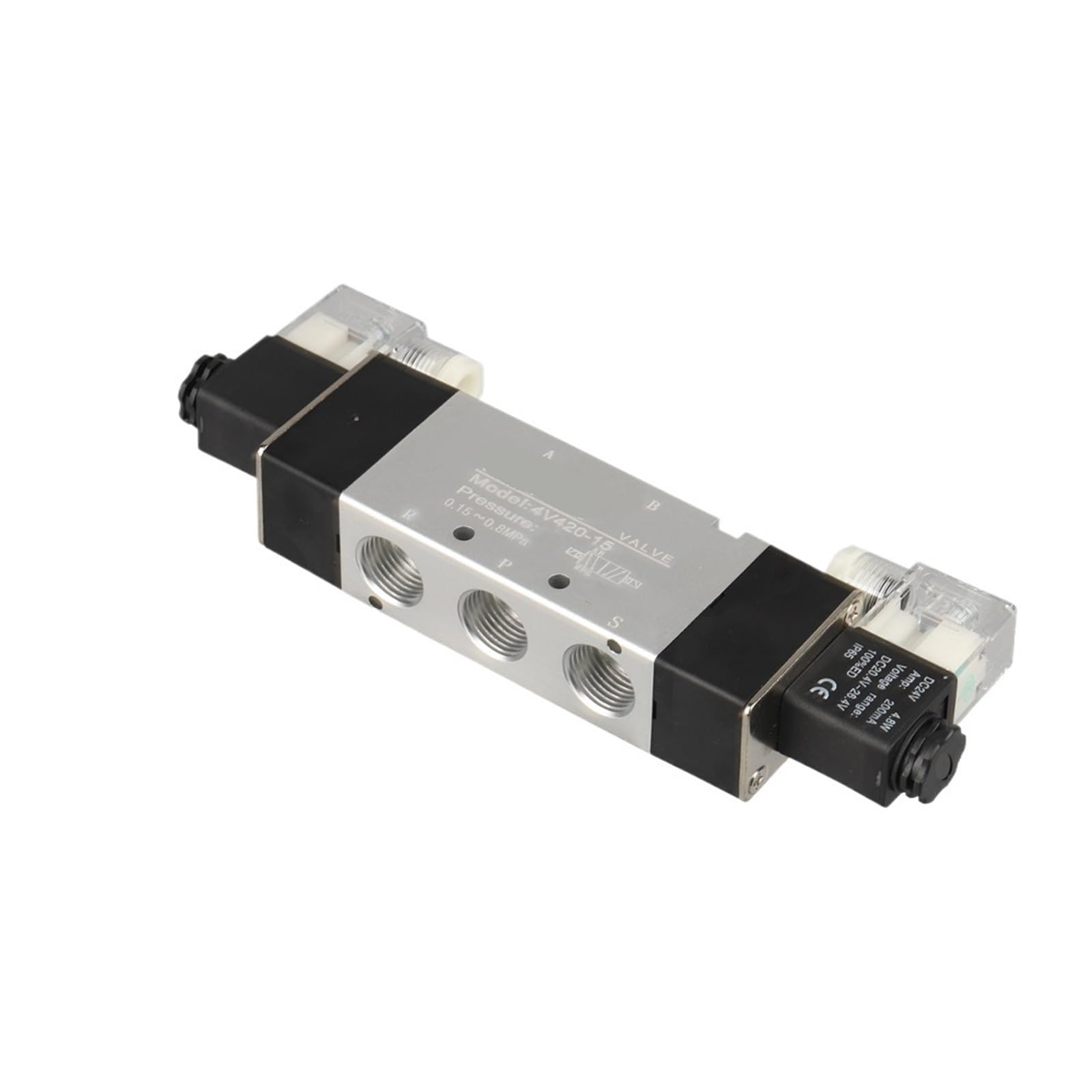 Electroválvula neumática 4V420-15 de 5/2 vías y doble bobina, válvula de control de aire for sistemas de automatización industrial(AC110V)