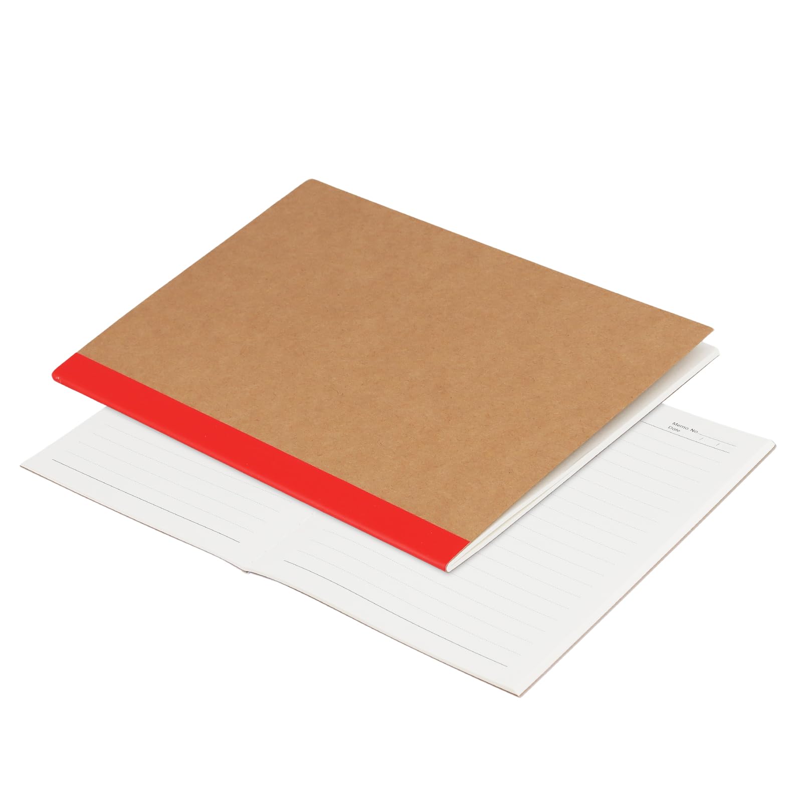 Paquete de 50 diarios de composición, cuaderno A5 Kraft con pasadores de arco iris, diarios con líneas para el hogar, oficina, viaje, 60 páginas, 5 colores