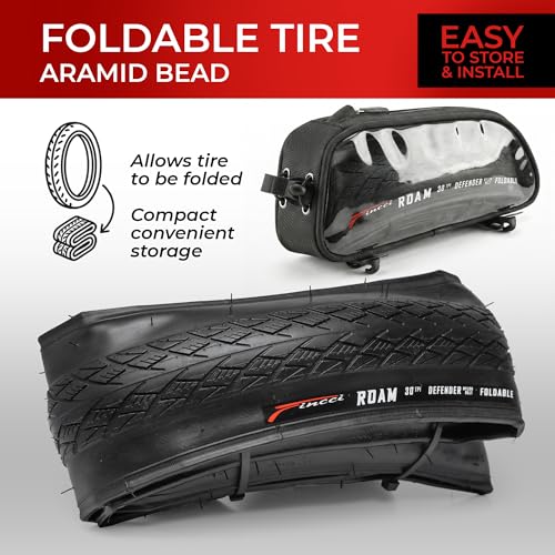 Fincci Roam 700 x 32c Foldable Bike Tires with Anti-Puncture
