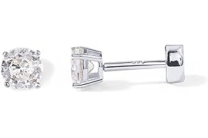 14K Gold Plated Stud Earrings for Women with Enhanced Locking Backs
