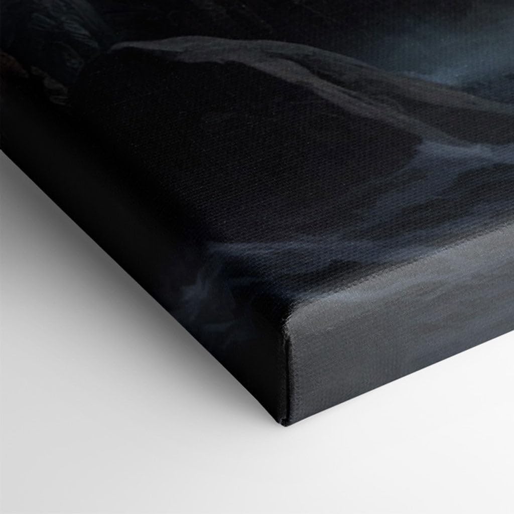 Canvas for Living room. Clash of the Titans: Swords and Spears Against Sea Dragons, 27 x 18 inch Canvas Wall Art - Modern Home Decor - 69x46 cm (27x18 inch)